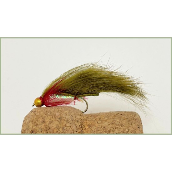 Mini Olive Zonker Troutflies UK